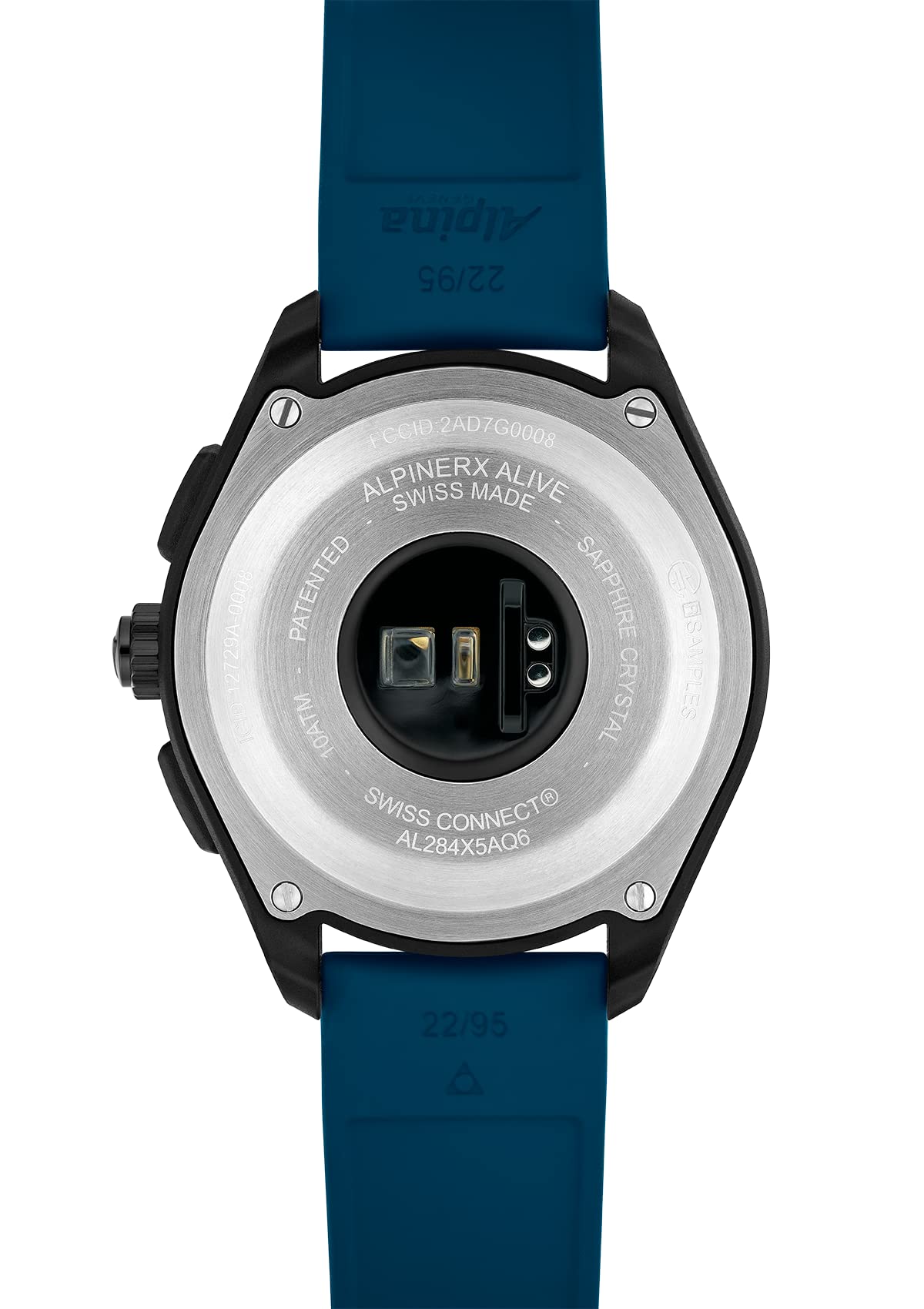 ALPINA Reloj Análogico-Digital para Hombres de Cuarzo con Correa en Caucho AL-284LNN5AQ6