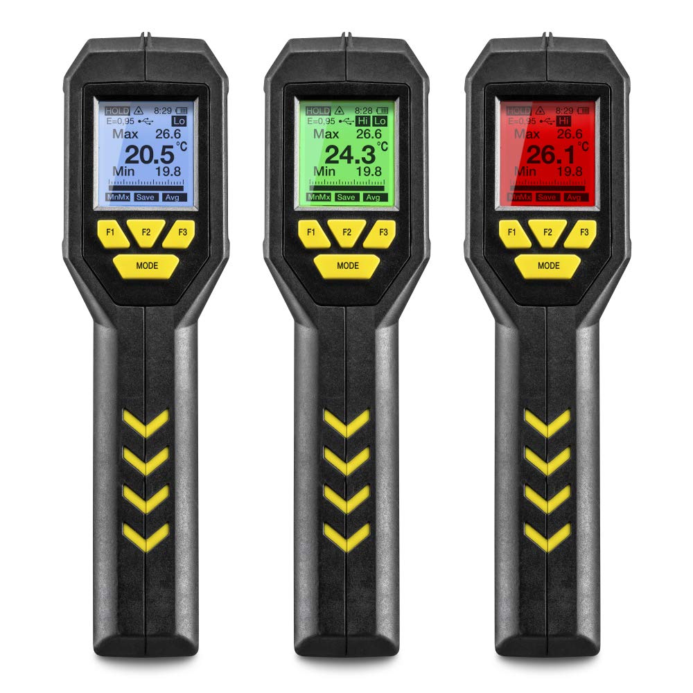 TROTEC Termometro Pirometro Infrarrojo TP10 Multipunkt Laser
