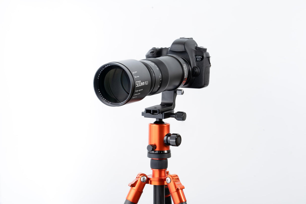 TTArtisan Teleobjetivo de Cuerpo metálico F6.3 de 500 mm Compatible con Montura Canon EF, Color Negro