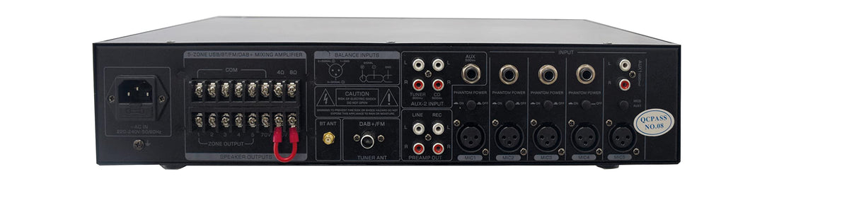 Amplificador 350W DAB 5 zonas