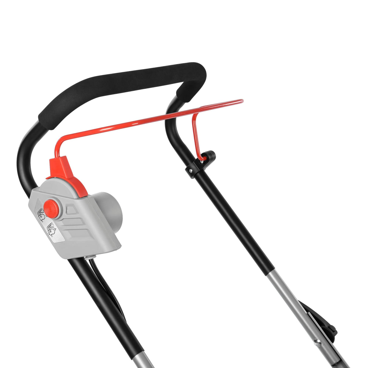 IKRA cortacésped eléctrico IERM 1638-1, 1600W, 5 Posiciones de Ajuste de Altura de Corte 30-75mm, Ancho de Corte 38cm