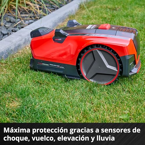 Einhell Robot cortacésped FREELEXO CAM PLUS 600 Power X-Change (18V, cámara en lugar de cable delimitador, para 600 m², WiFi, hasta un 25% de inclinación, incl. batería de 4,0 Ah Plus)