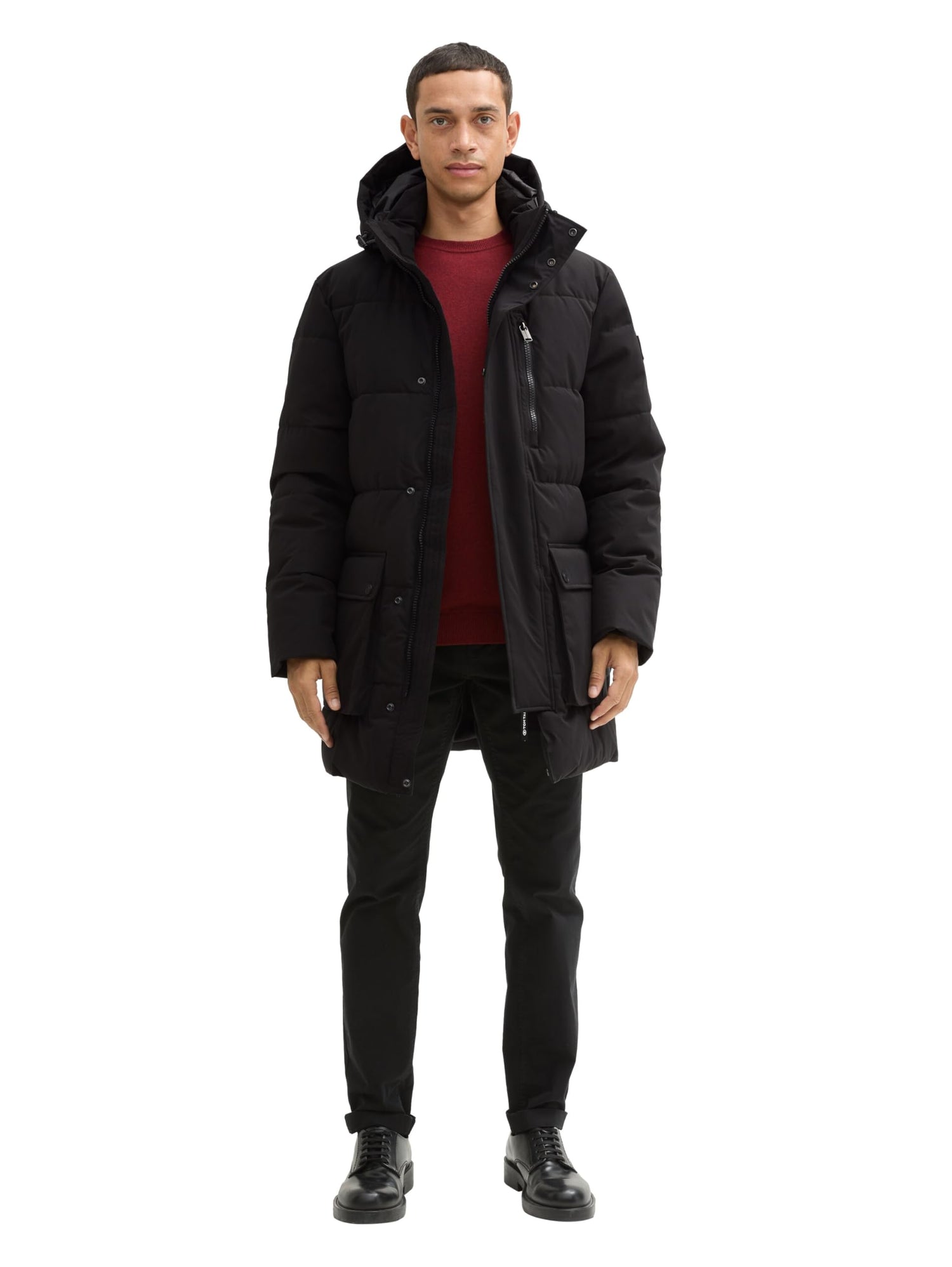 TOM TAILOR 1043659 Parka con Capucha Desmontable, 29999-Black, XXL Hombres