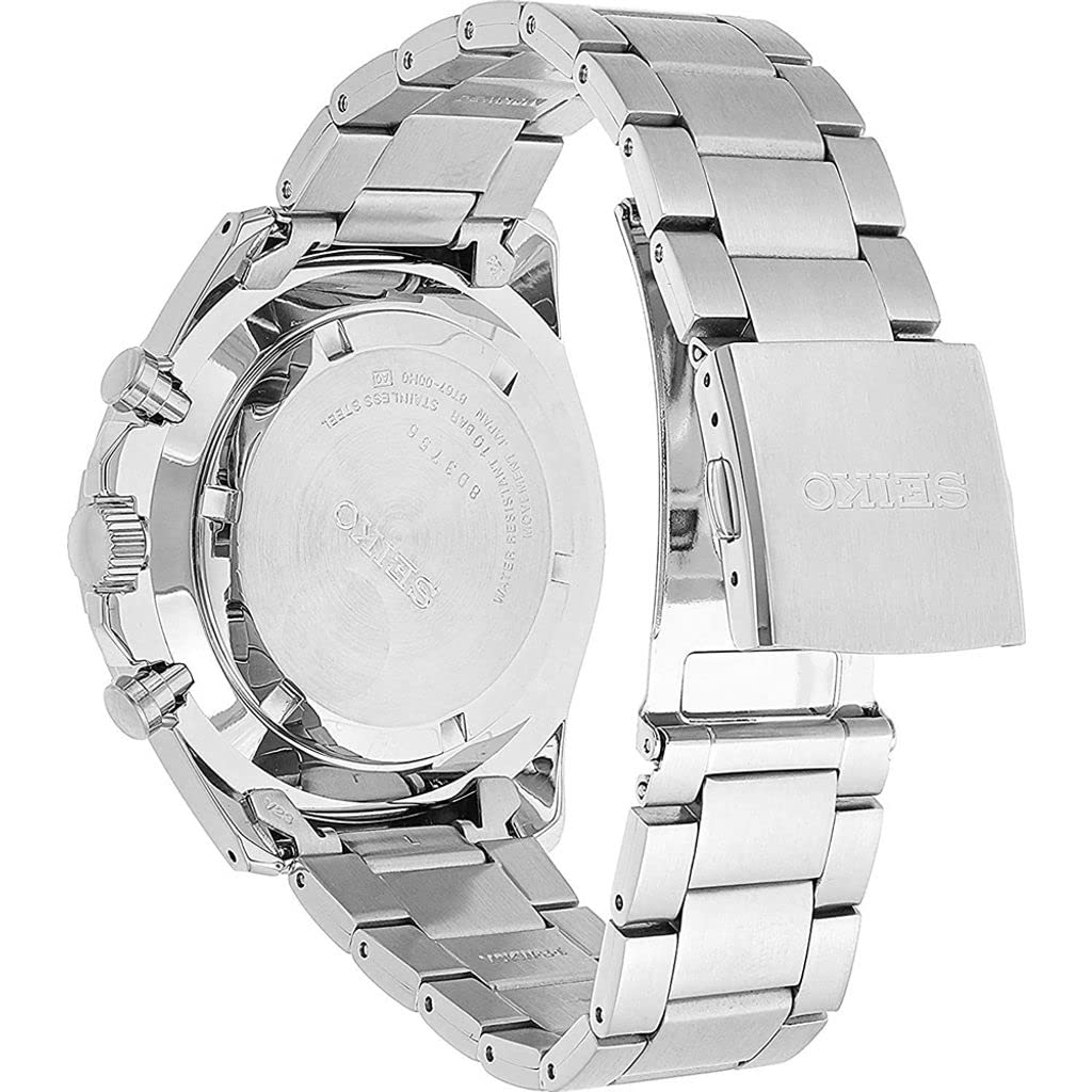 Seiko Reloj Analógico para Hombre de Cuarzo japonés con Correa en Acero Inoxidable SSB377P1