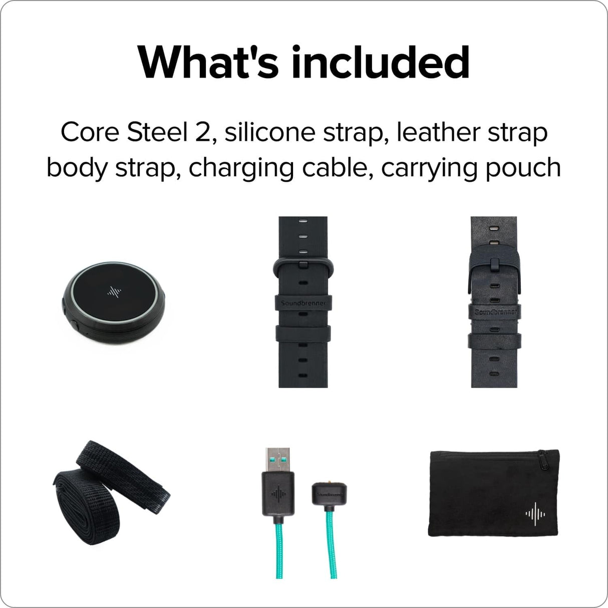 Soundbrenner Core Steel 2, compañero de práctica musical para todos los músicos con metrónomo vibratorio, rastreador de práctica, afinador cromático, medidor de decibelios y reloj inteligente, mejor