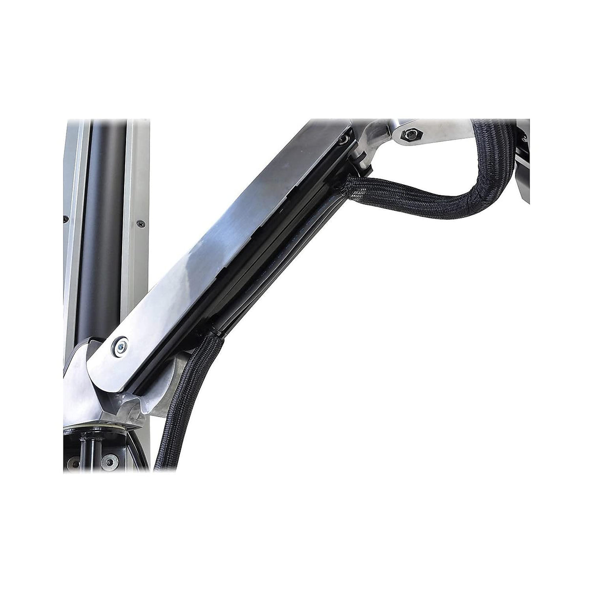 Ergotron StyleView Sit-Stand Combo Arm with Worksurface - Soporte de pared para pantalla plana (14.5 kg, 609.6 mm (24"), 75 x 75.100 x 100 mm (2.95 x 2.96 x 3.94"), 0-640 mm, -30-30 °, 0-360 °)