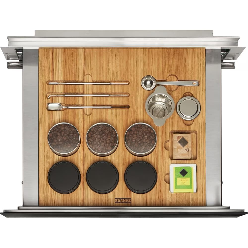 Franke 131.0691.007, Cajón de accesorios para cafetera Mythos FMY 14 CMD XS, Stainless steel