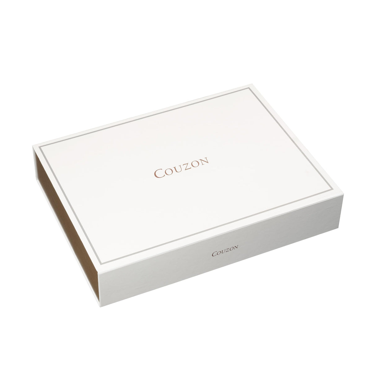 COUZON Milenio Cubertería de 48 Piezas en Estuche de Madera, Acero Inoxidable, Plateado