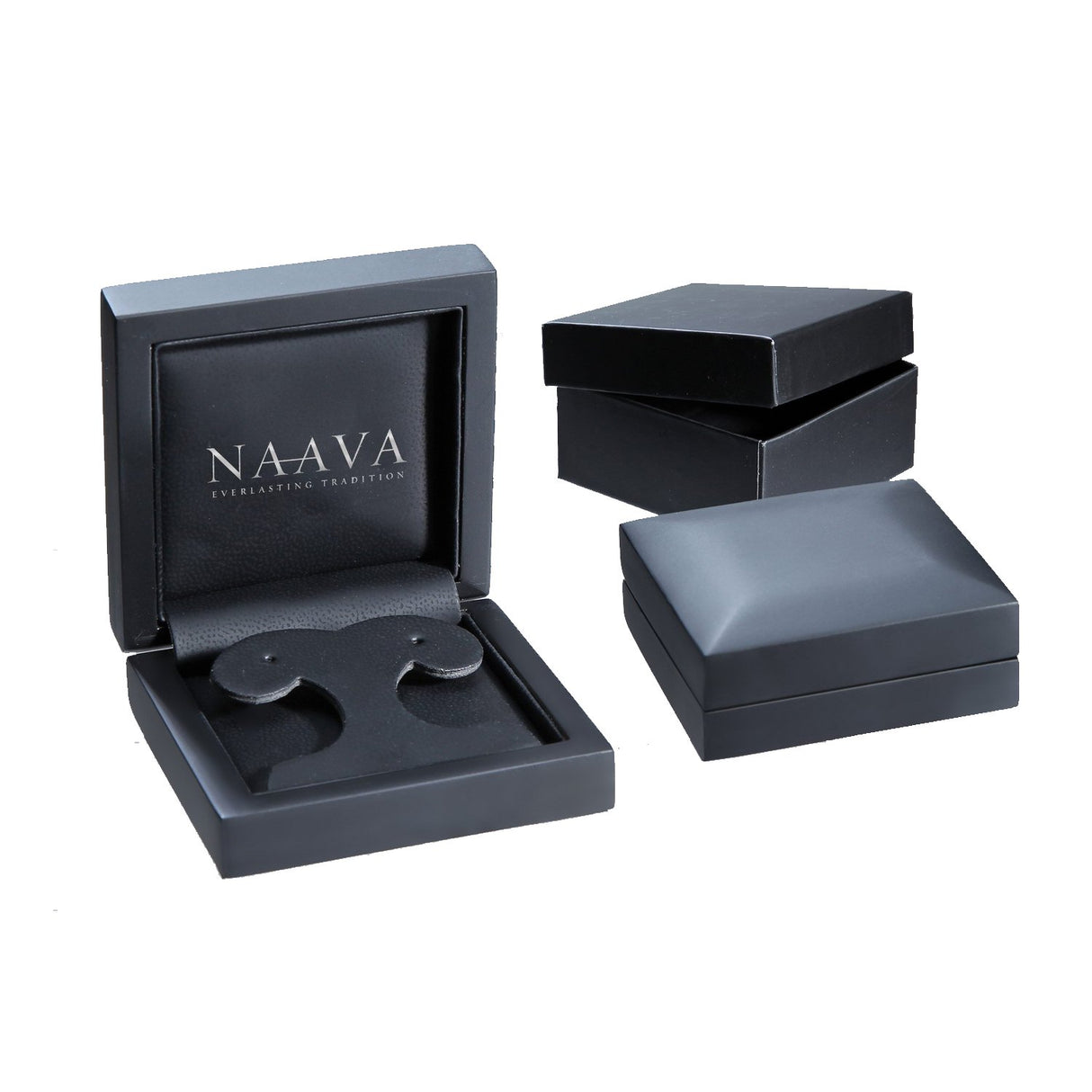 Naava Pendientes para Mujer de Oro Amarillo 9K con Diamante Redondo 0.50 ct