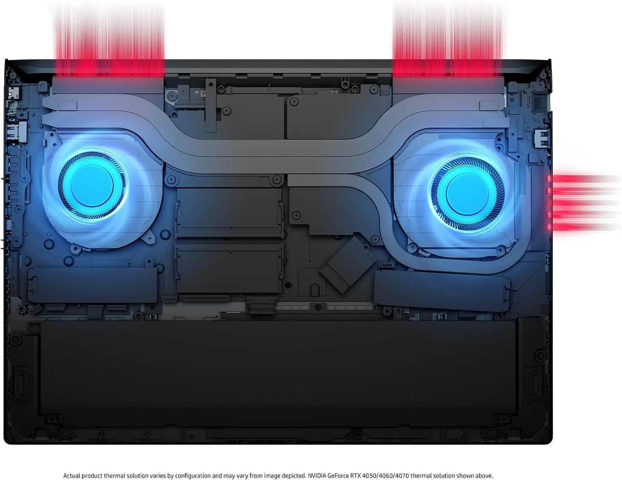 HP Victus 16-r1005ns - Ordenador portátil Gaming de 16.1" (Intel Core i7-14700HX, 16GB RAM, 1TB SSD, NVIDIA GeForce RTX 4060 Graphics, Sin Sistema Operativo) Negro - Teclado QWERTY Español
