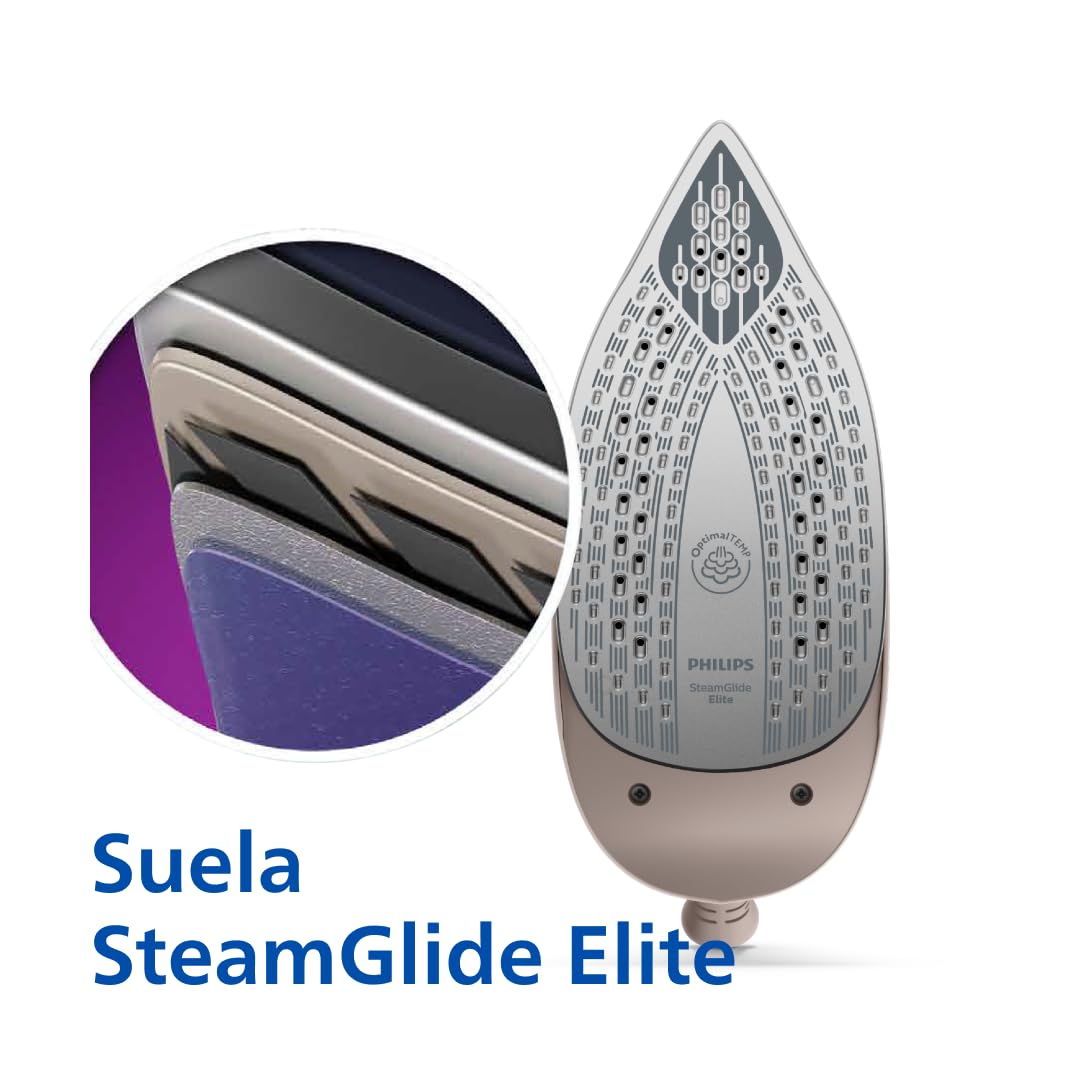 Philips PerfectCare Centro de planchado Serie 7000, golpe de vapor de 600g, suela SteamGlide Elite de 8,5 bares (PSG7200/60)
