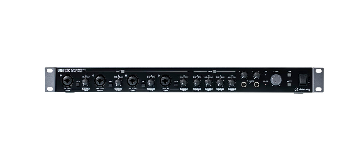 Steinberg UR816C 16 x 16 USB 3.0 Interfaccia audio (32-bit/192-kHz, monitoraggio senza latenza con effetti DSP, pacchetto software Cubase AI e Steinberg Plus incluso)