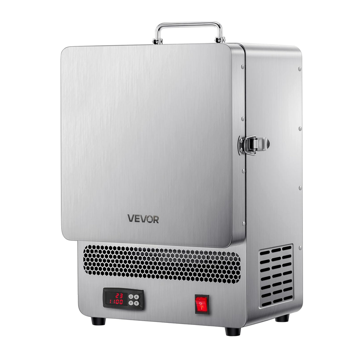 VEVOR Horno Fundidor de Sobremesa, 1500 W Horno Potente Eléctrico de Acero Inoxidable Temperatura Máxima de 1200 ℃ de Fundir Oro para Fundición en Cera, Bricolaje con Arcilla, Templado de Metales