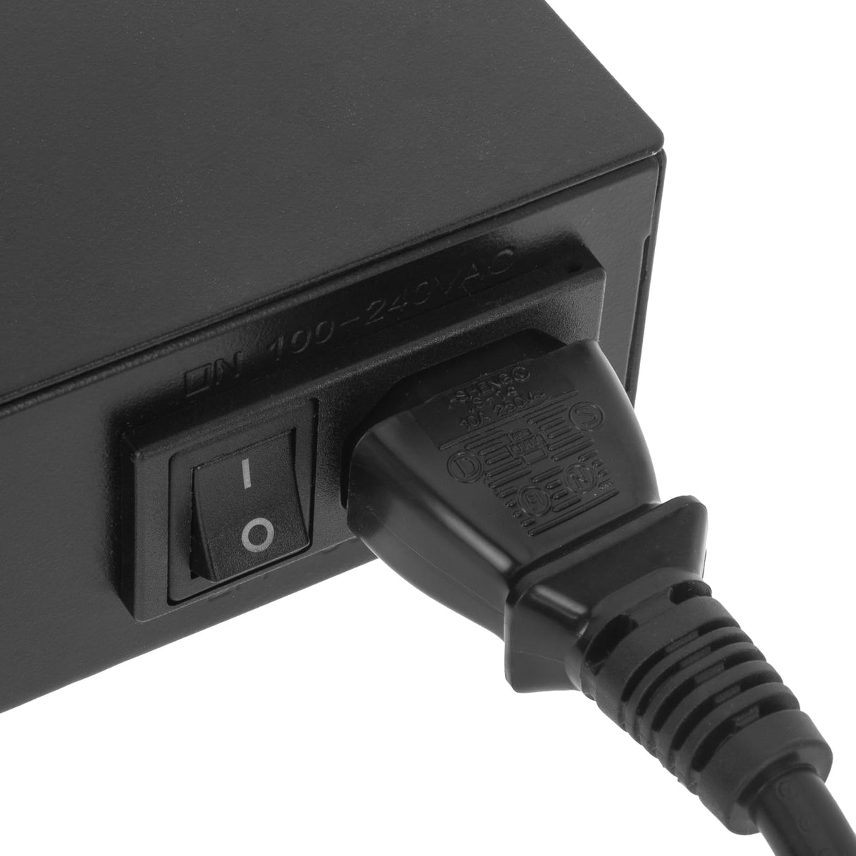 BeMatik - PoE Injector Hub IEEE802.3af 10/100/1000 Mbps 8-Port Rack 19