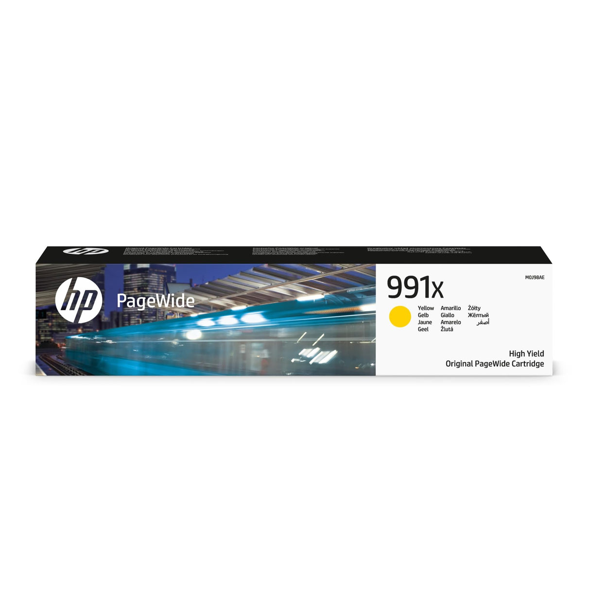 HP 991X M0J98AE, Amarillo, Cartucho de Tinta de Alta Capacidad PageWide Original, de 16.000 páginas, compatible con impresoras de inyección de tinta HP PageWide Pro Serie MFP 772, 774, 777 y 779