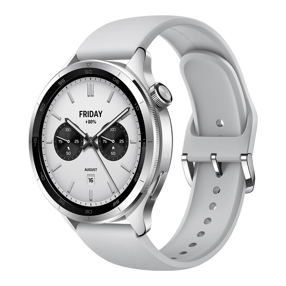 XIAOMI Watch S4, Versión Bluetooth, Modo Deportivo Profesional avanzado, Bisel de Cambio rápido 2.0, Pantalla AMOLED 1.43 Pulgadas Circular, Monitor Frecuencia Cardíaca y Sueño, Plata