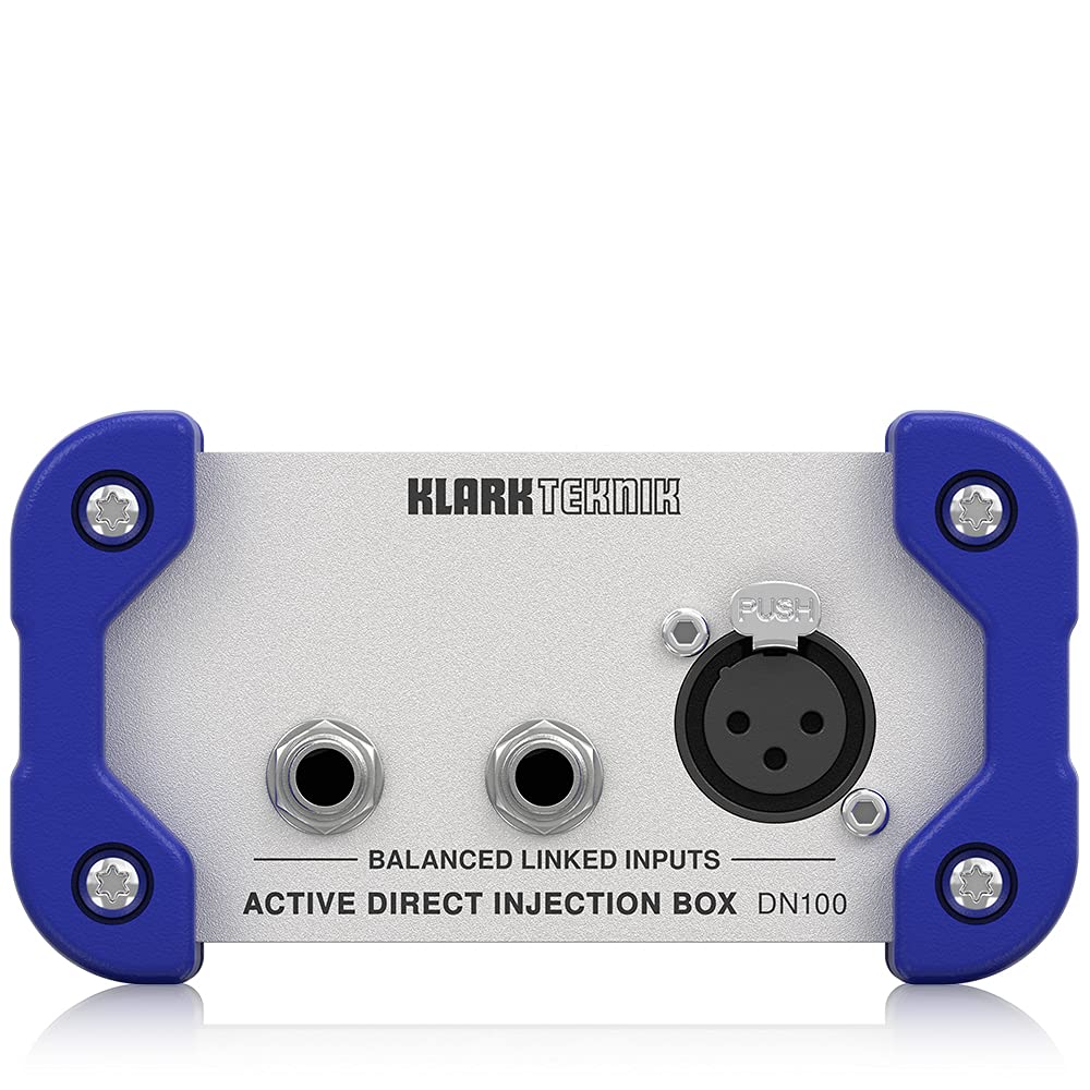 Caja DI activa Klark Teknik DN100 V2 con rango dinámico extendido