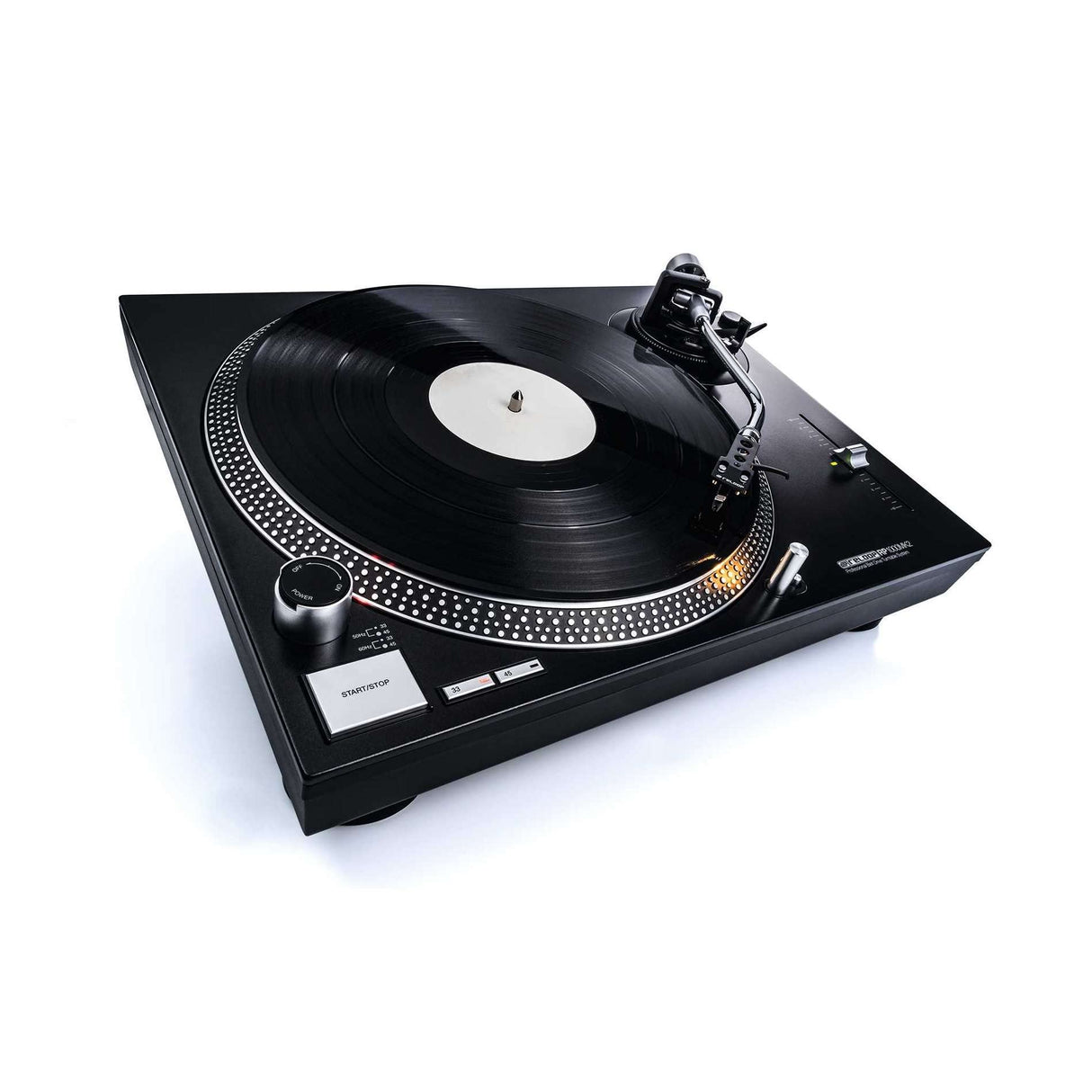 Reloop RP-1000 MK2 - Tocadiscos con transmisión por Correa para DJ y HiFi, Rango de variación Pitch +/-10%, Negro