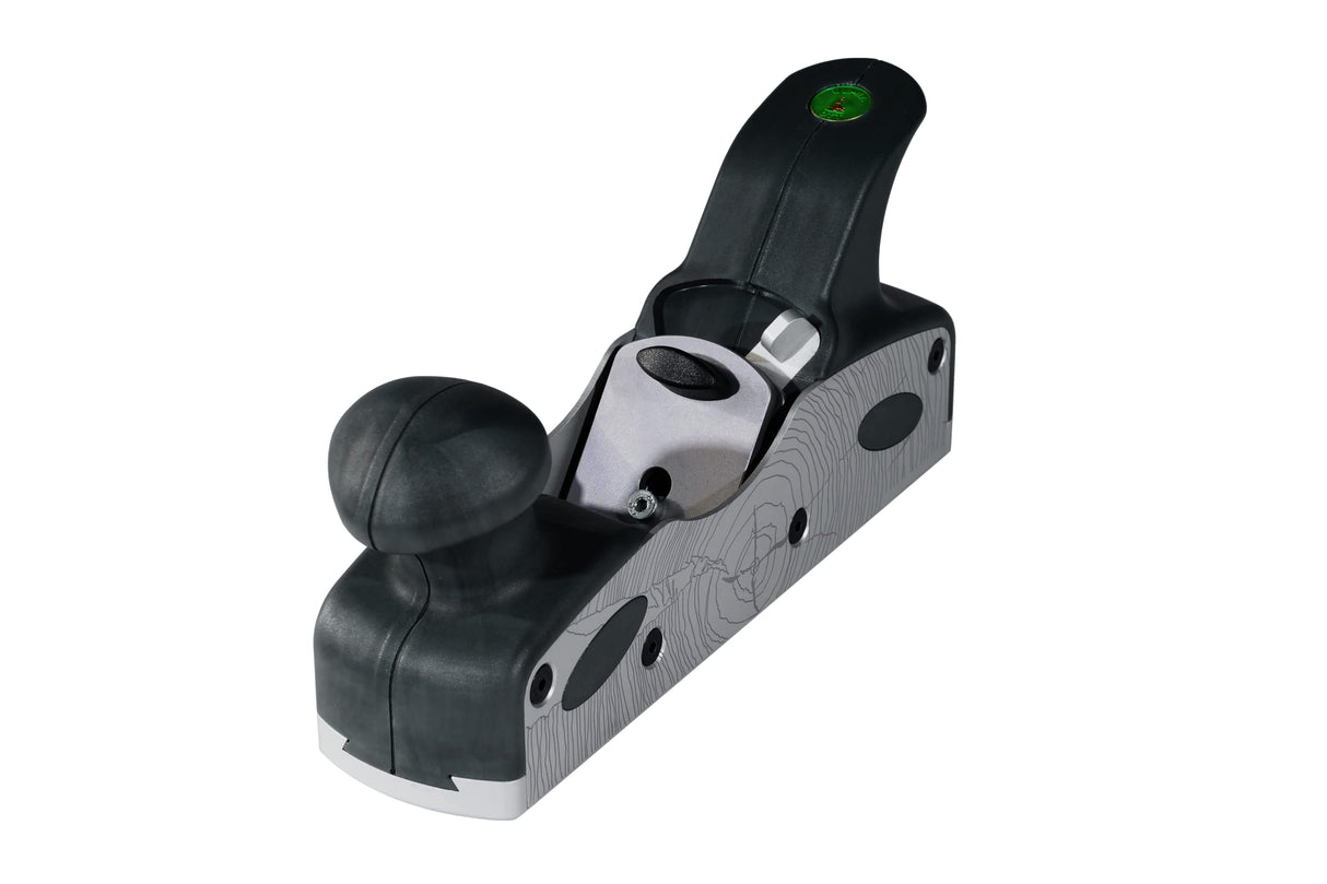 Ulmia Ha48-3 - Cepilladora (aluminio y plástico reciclable, partes laterales intercambiables, ardilla ergonómica, cepilladora de mano, cepilladora de madera)