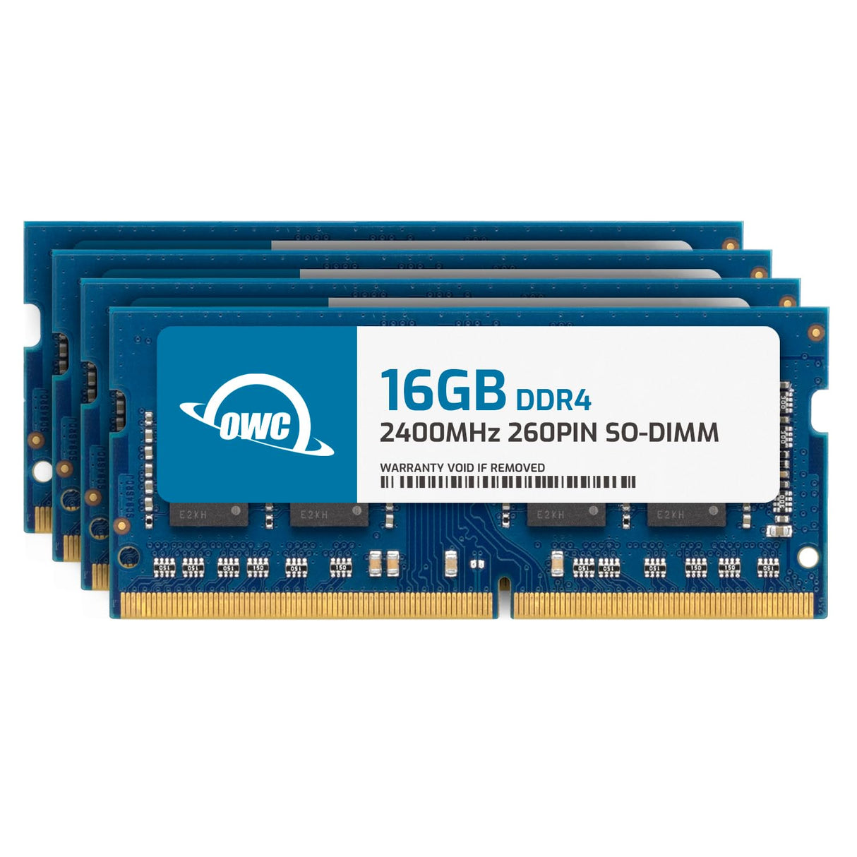OWC - 64GB OWC Kit de actualización de Memoria - 4 x 16GB PC19200 DDR4 2400MHz SO-DIMMs para iMac 27" con Pantalla Retina 5K (Mid 2017) y PC compatibles