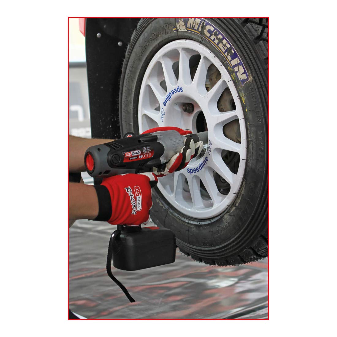 KS Tools 515.3526 1/2''Llave de impacto de batería con control de par,1.800 rpm,mit 2 Akku+1 Ladegerät