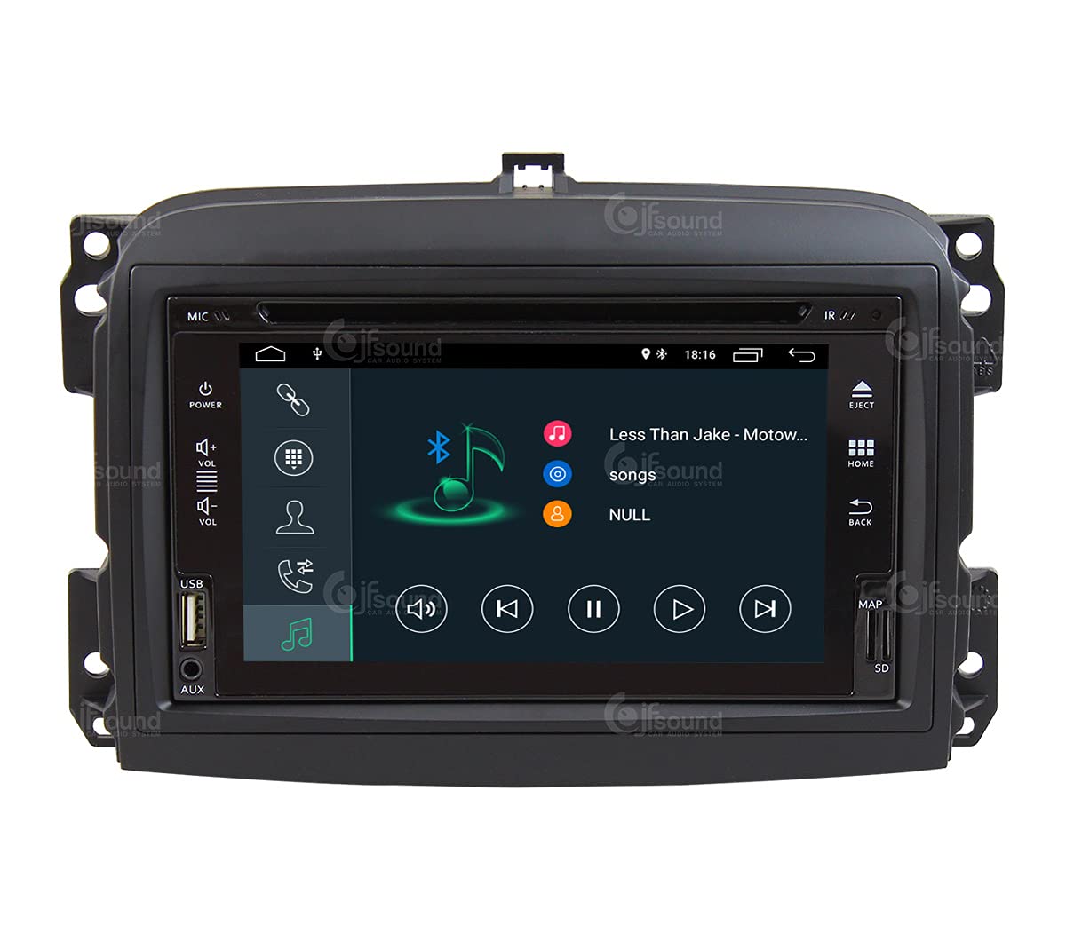 Autorradio de Ajuste Personalizado para Fiat 500L Pre-Restyling Android GPS Bluetooth WiFi Dab USB Pantalla táctil Full HD 6,2"