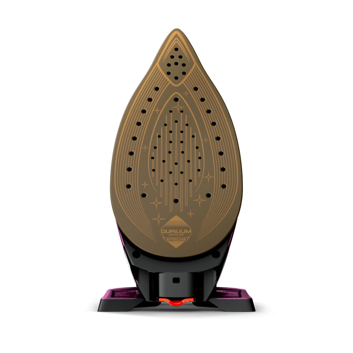 Calor central vapor, 6,9 bares, flujo de vapor 130 g/min, función de prensado 480 g/min, tanque 1,8 L, Led Vision, colector de piedra caliza, fabricado en Francia, púrpura/negro SV8152C0