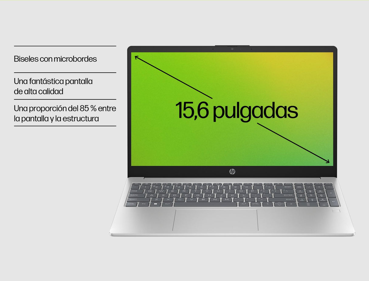HP 15-fd1011ns - Ordenador portátil de 15.6" FHD (Intel Ultra 7-155H, 32GB RAM, 1TB SSD, Intel Iris Xe Graphics, Windows 11) Plata y Azul - Teclado QWERTY Español