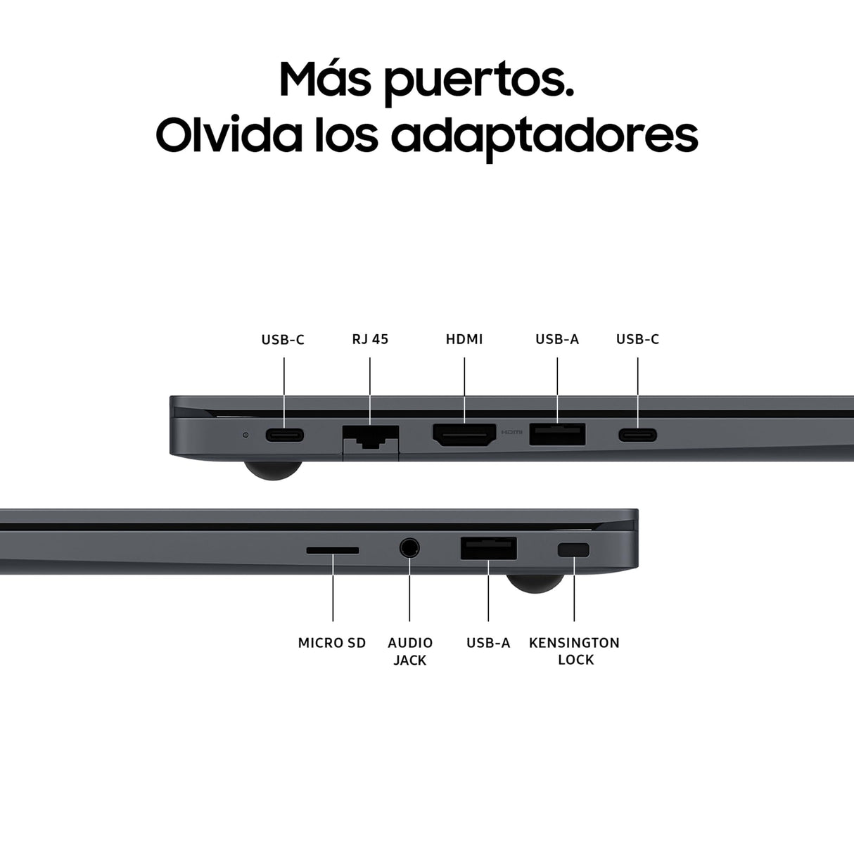 Samsung Galaxy Book4 - Laptop 15,6" FullHD (Intel® Core™ 5 Processor 120U, 16GB RAM, 512GB SSD, Intel Iris Xe Graphics, Windows 11 Home) Grafito – Teclado QWERTY español