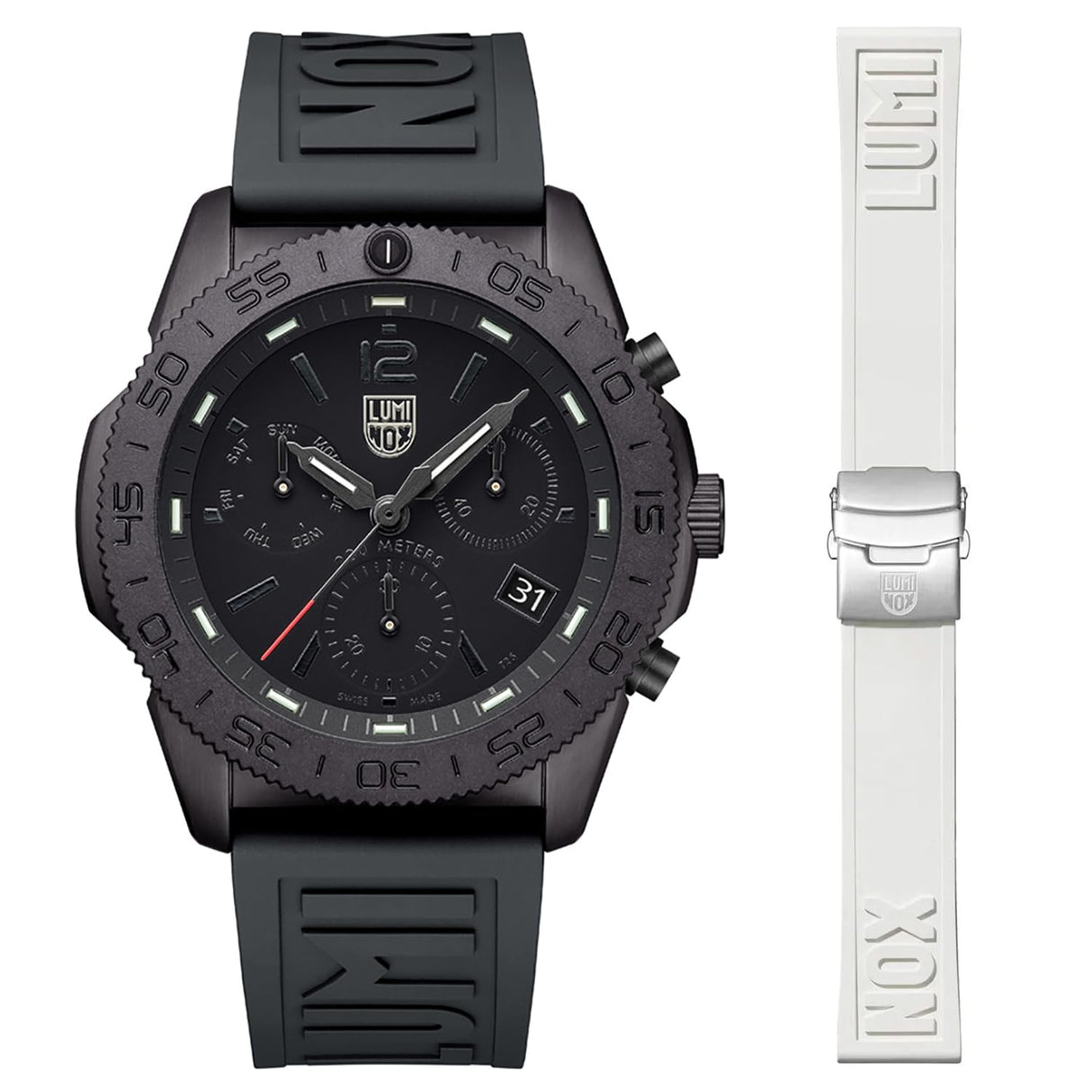 Luminox Reloj Analógico para Hombres de Cuarzo XS.3141.BO.1.Set