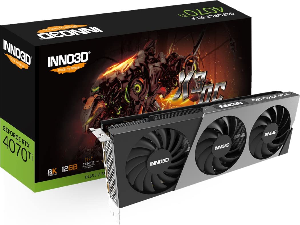 Inno 3D GeForce RTX 4070 Ti X3 OC 12GB GDDR6X - N407T3-126XX-186148N