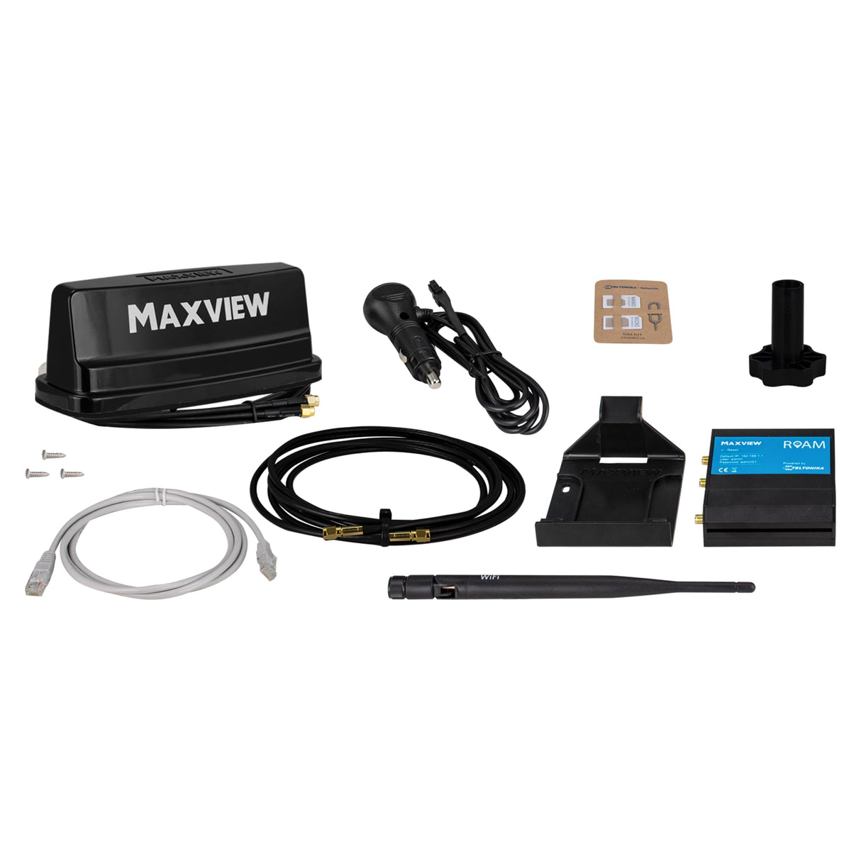 Maxview MXL056/B Roam Campervan WiFi System | Antena 5G Ready - Negro