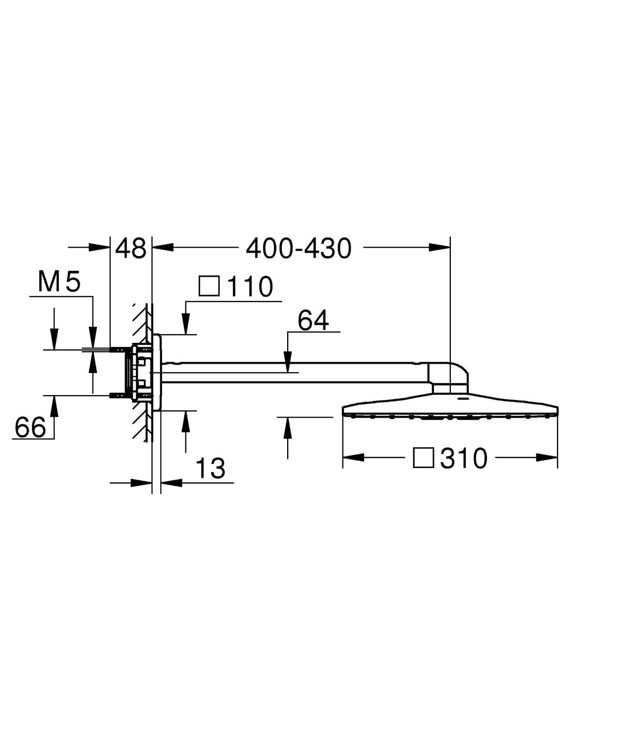Grohe RSH Cosmopolitan 310 set de ducha 400mm Ref. 26479LS0