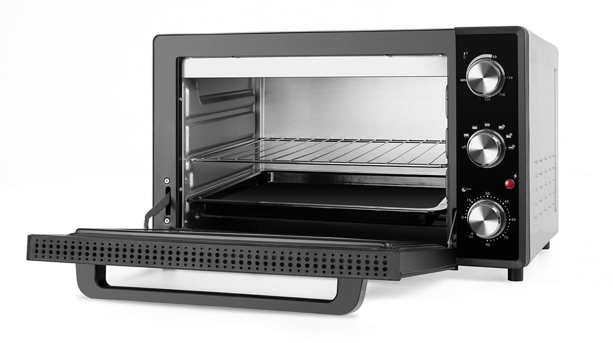 Orbegozo HOT 606 - Horno con convección, 6 posiciones de funcionamiento, 60 litros, luz interior, temporizador, termostato regulable, 2000 W