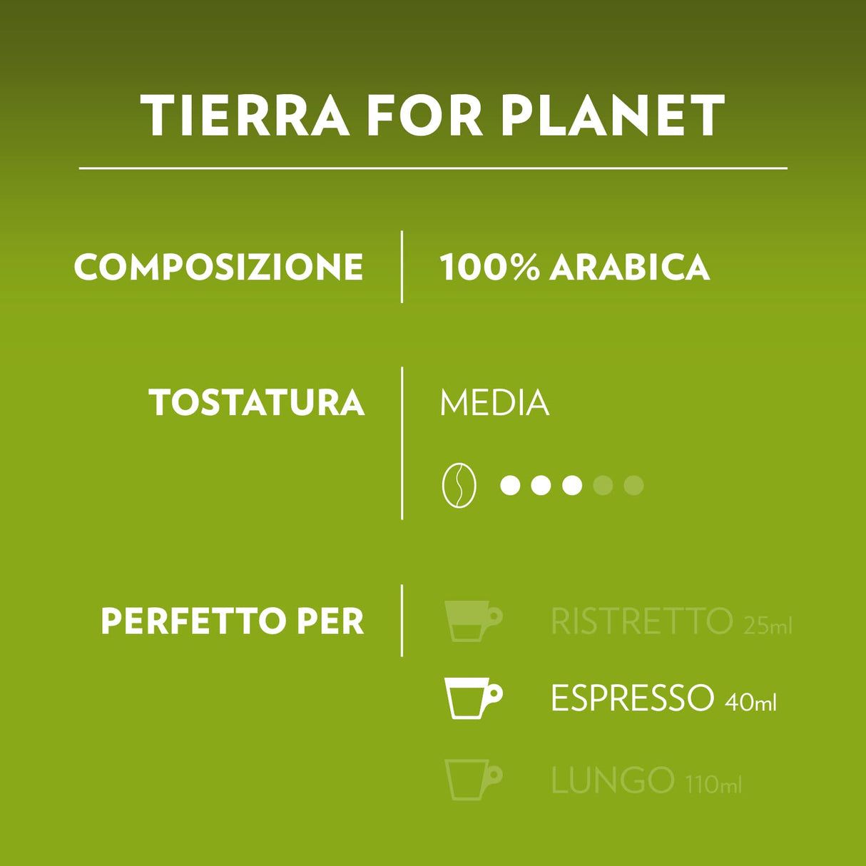 Lavazza, A Modo Mio - Máquina de café Tiny Eco verde con 64 cápsulas ¡Tierra! Surtidas, cafetera expreso de plástico reciclado, 1450 W, 220-240 V, 50/60 Hz, 0,6 litros
