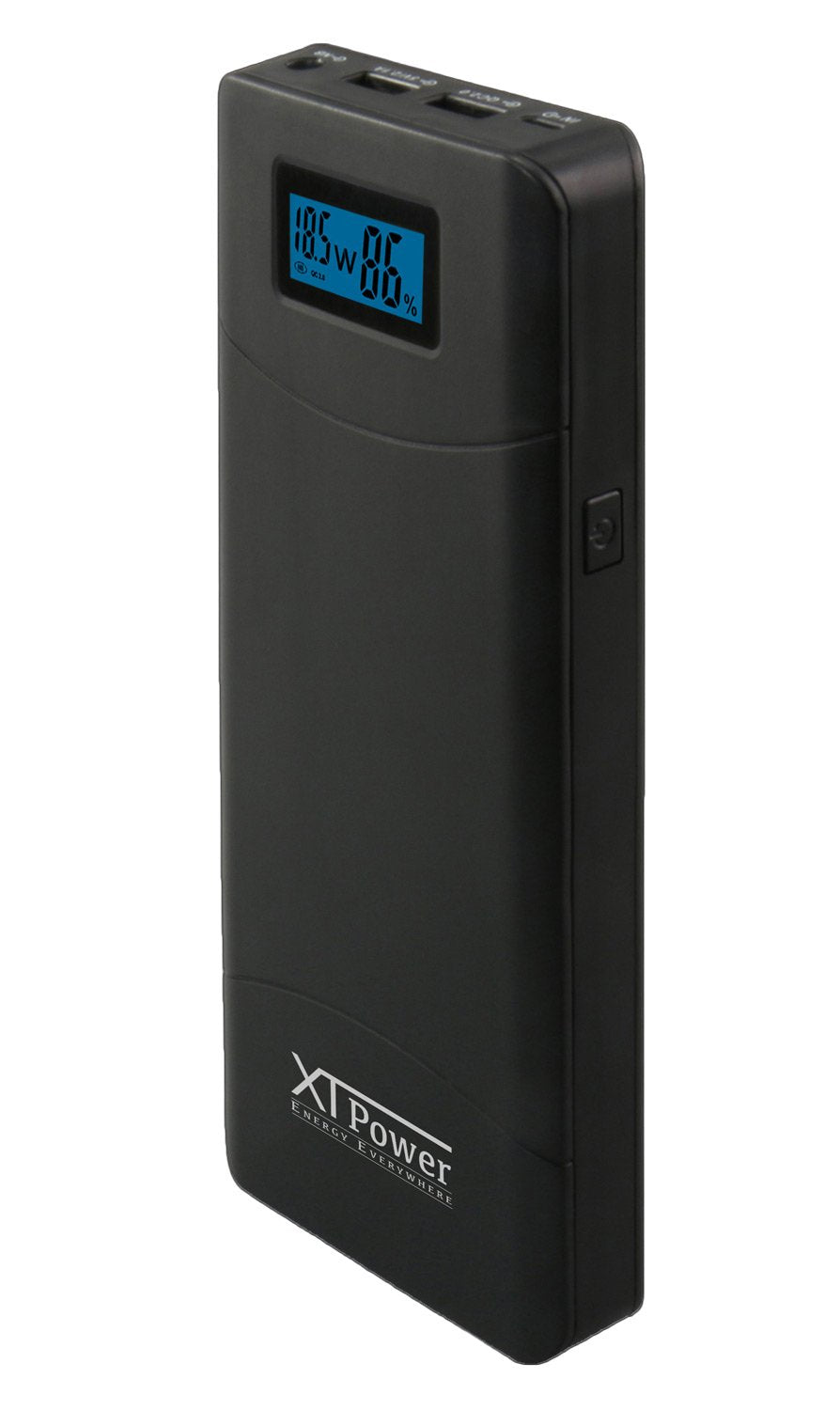 XTPower® XT-20000QC3-AO-PA - Batería con Fuente de alimentación (12-24 V hasta 65 W, sin Apagado automático, batería USB QC3, Capacidad de 20100 mAh, 1 USB, 1 Conector USB QC3 y Conector Redondo de