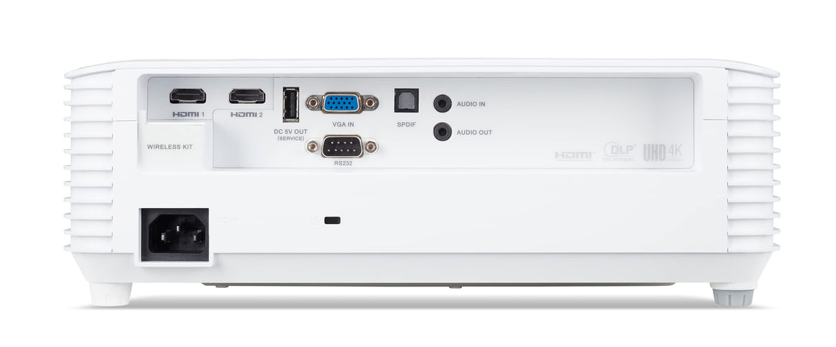 Acer H6805BDa DLP Proyector (4K UHD (3840 x 2160 píxeles) 4000 lúmenes, Contraste 10.000:1, 3D, Keystone, 1 Altavoz 10W, HDMI (HDCP)) Blanco, Home Cinema