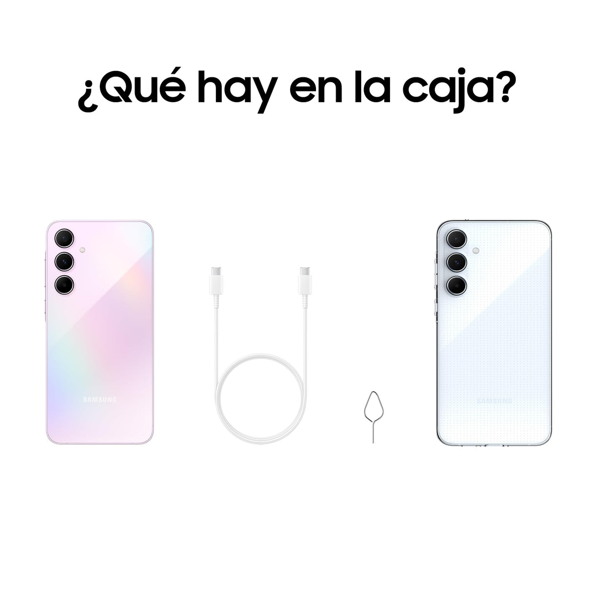 Samsung Galaxy A55 5G 128GB + Funda Transparente - Teléfono Móvil Android, Smartphone Libre, Batería de Larga Duración, Cámara 50MP, Violeta (Versión Española)