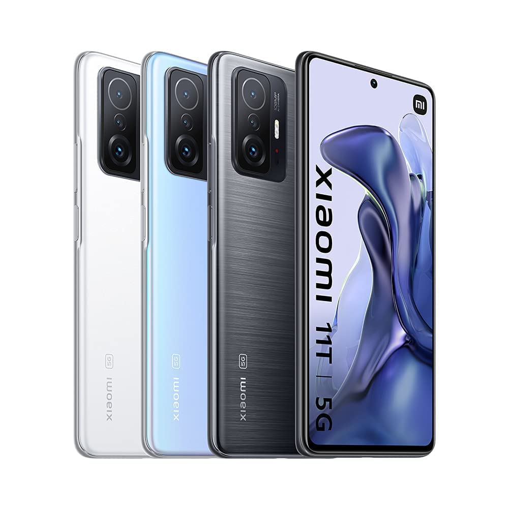 Xiaomi 11T 5G - Smartphone 8+256 GB, 6,67" AMOLED flat DotDisplay de 120 Hz, MediaTek Dimensity 1200-Ultra, cámara PRO de 108 MP, 5000 mAh, Gris Meteorito (Versión ES)