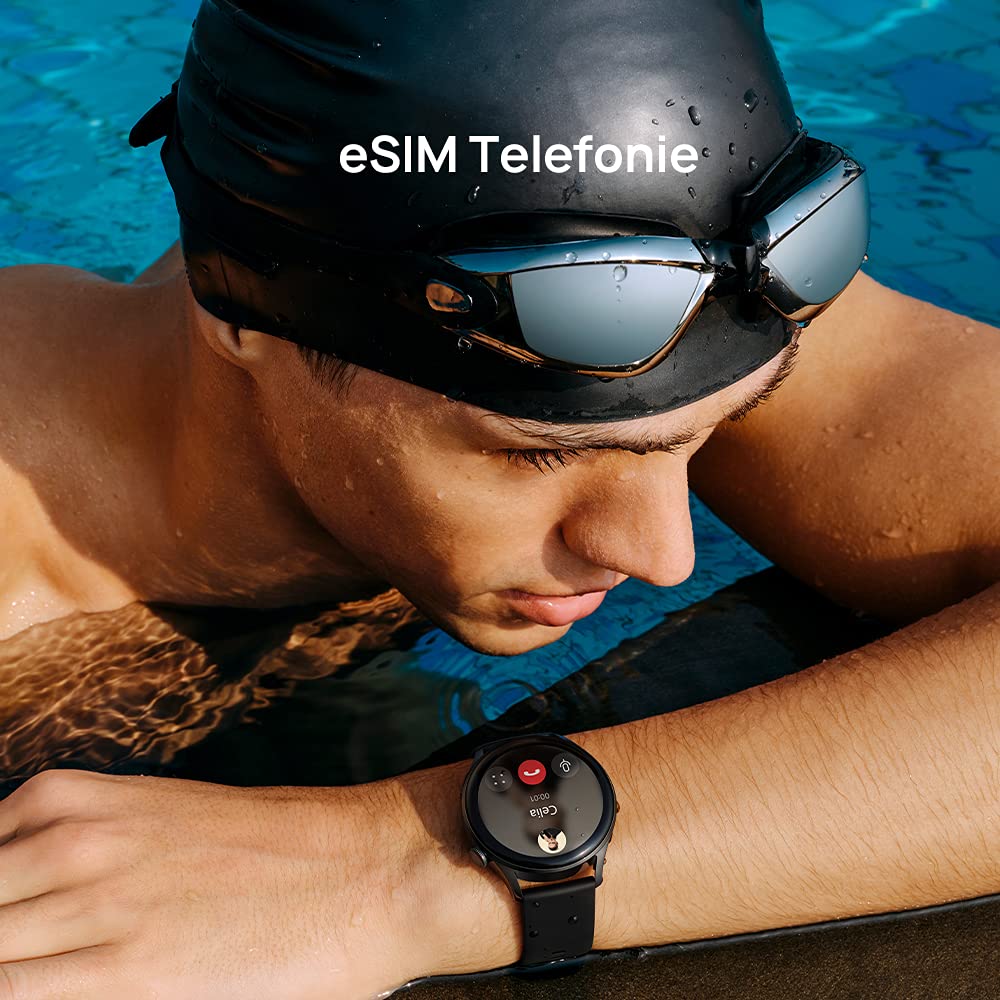 HUAWEI Watch 3-4G Smartwatch, Pantalla AMOLED de 1,43", teléfono eSIM, duración de 3 días, 24/7 SpO2 y medición de la frecuencia cardíaca, GPS, 5ATM, garantía de 30 Meses, Correa de Nylon Gris
