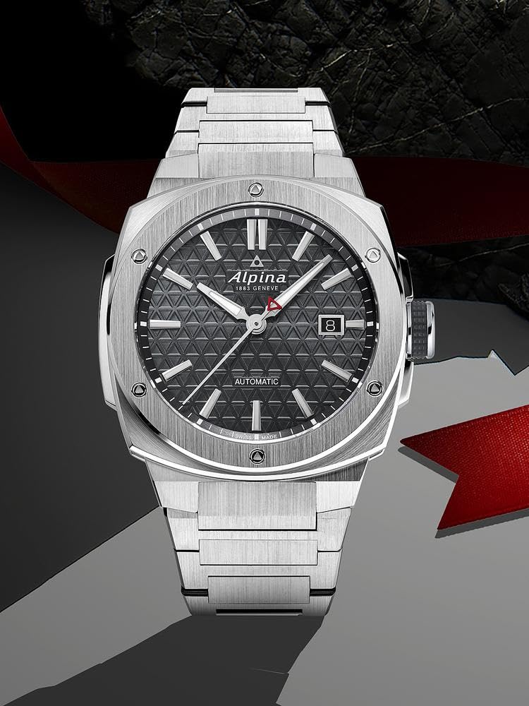 Alpina Reloj Analógico para Hombre de Cuarzo con Correa en Acero Inoxidable mid-39660