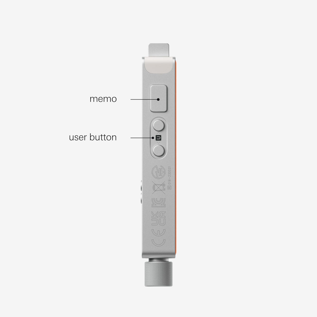 Teenage Engineering TP–7 Grabadora de sonido portátil con interfaz de audio USB-C, Bluetooth, micrófono interno, altavoz y almacenamiento de 128 GB