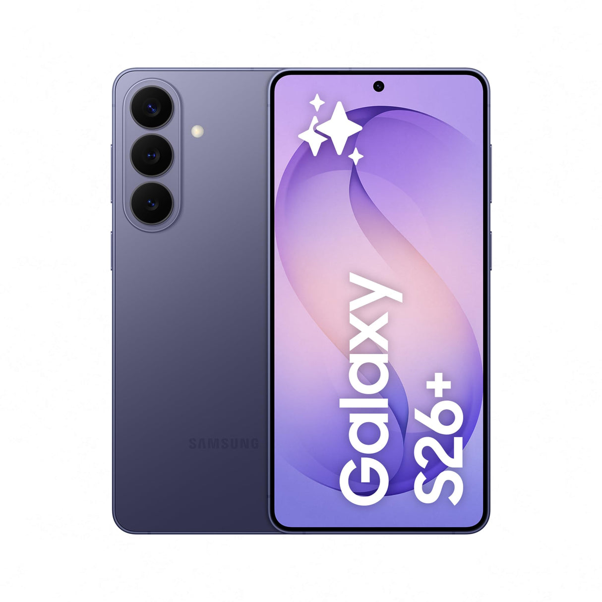 Samsung Galaxy S26+ 256GB, Teléfono Móvil con Galaxy AI, Cámara 50MP, 12GB RAM, Batería 4900mAh, Garantía del Fabricante 3 Años + 1 Año Extra, Color Violeta Cobalto (Versión Española)