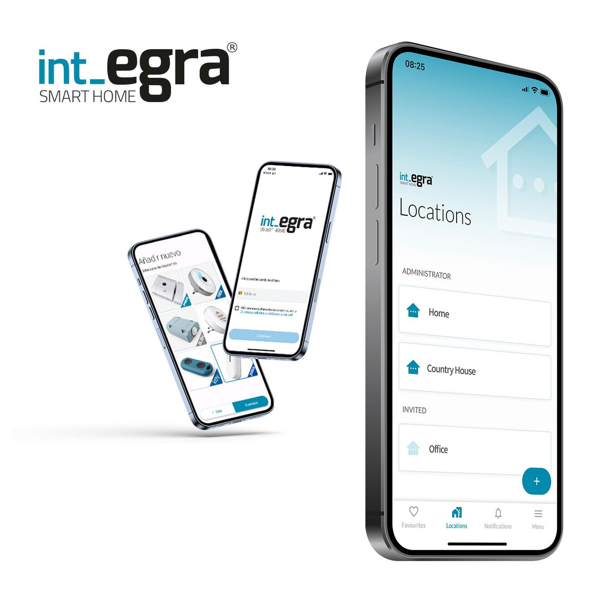 Cerradura electrónica invisible de alta seguridad int_LOCK PRO. Acabado negro mate. Abre con tu smartphone. No incluye mandos.
