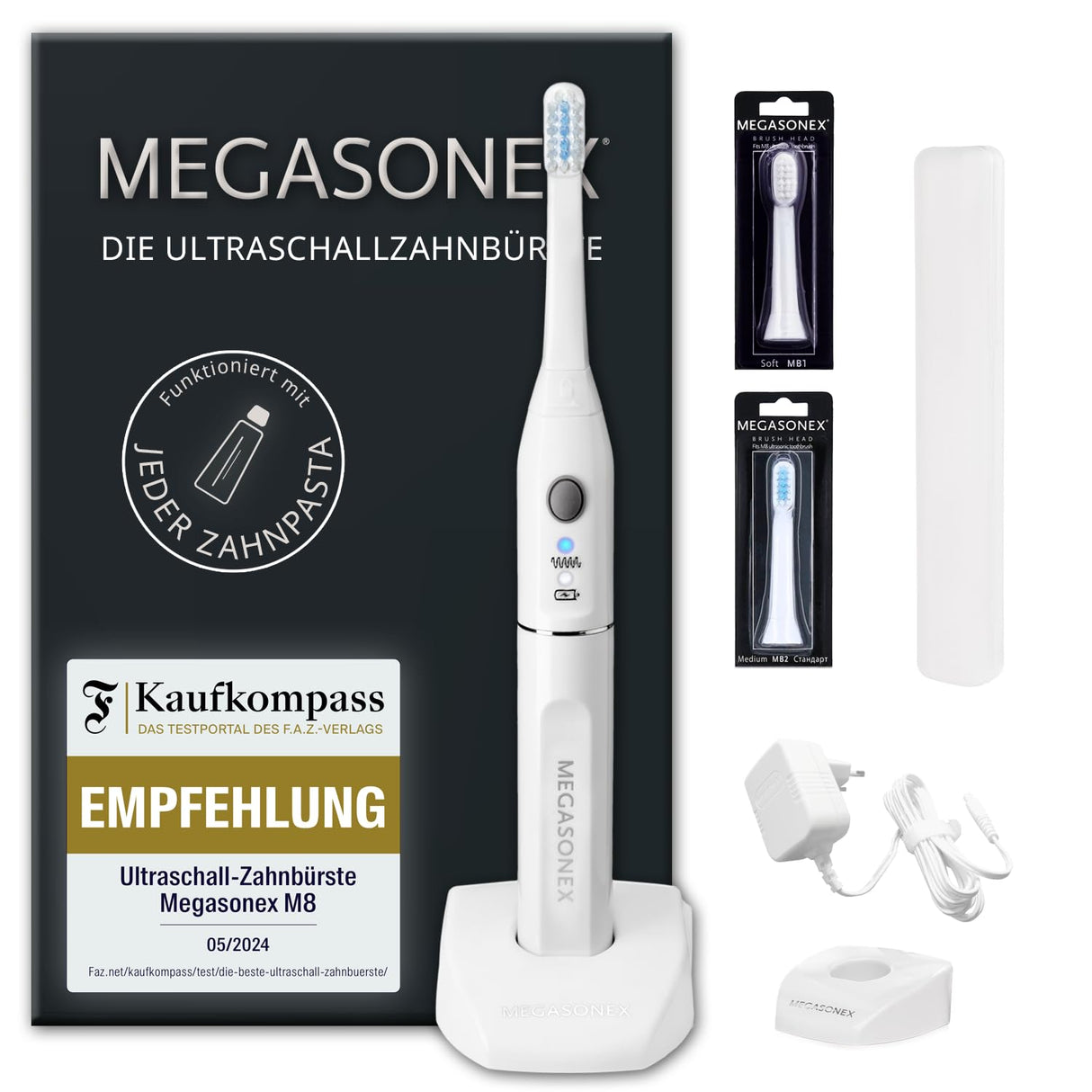 Megasonex M8 - Cepillo de dientes eléctrico