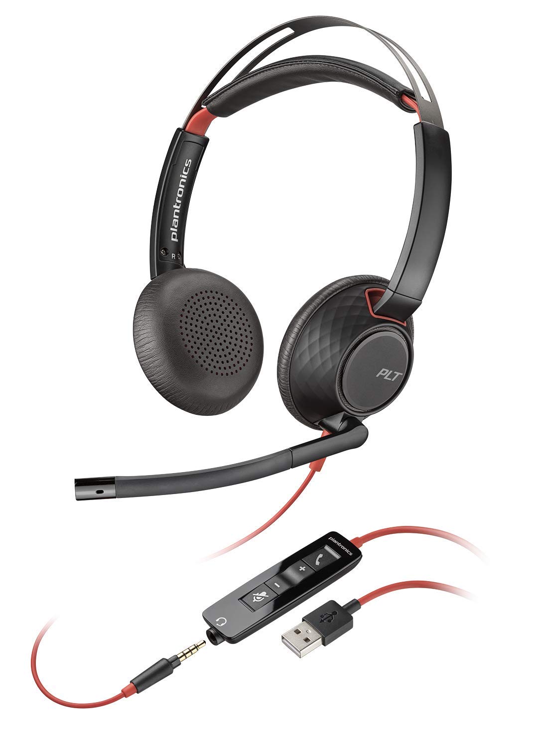 Plantronics Blackwire C5220 USB-A - Headset Black