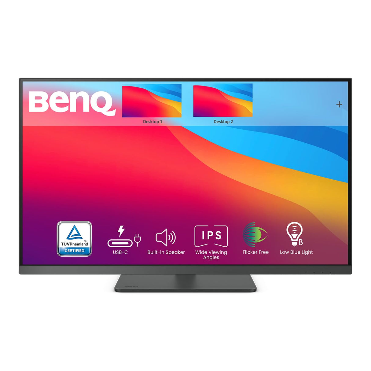 BenQ PD3205U Monitor de diseño (tecnología AQCOLOR, 32 pulgadas, 4K UHD, IPS, carga USB-C, DP / HDMI, KVM, altura ajustable) Compatible con MacBook
