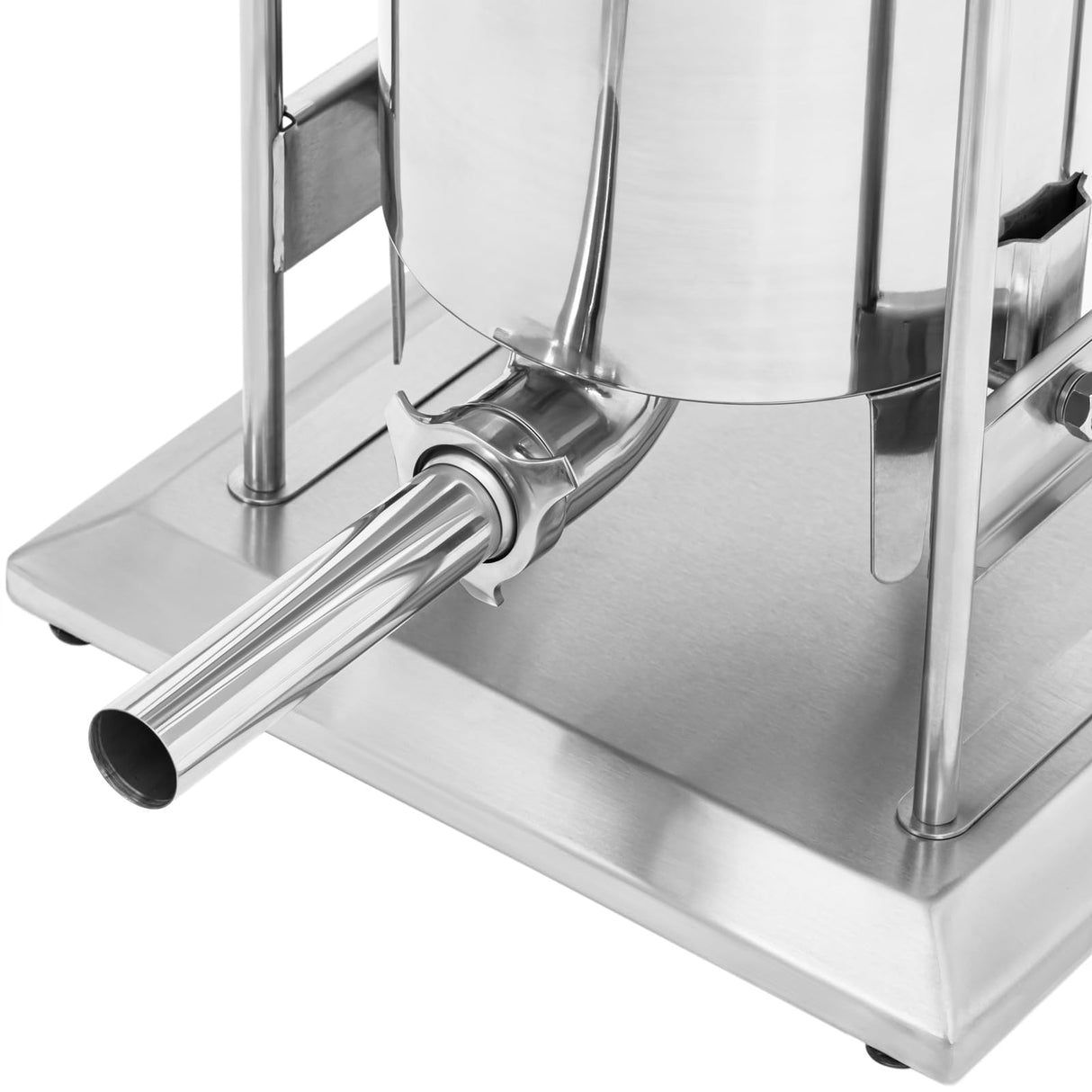 Royal Catering Embutidora Eléctrica de 30 L 400 W con 4 Tubos de Llenado Incluidos Pedal Máquina de embutir Embutidora de chorizo eléctrica Embutidor profesional