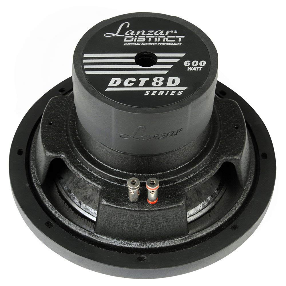 Lanzar dct8d Distinct G Series 800 W (4 ohmios Aluminio Fundido Cesta Subwoofer