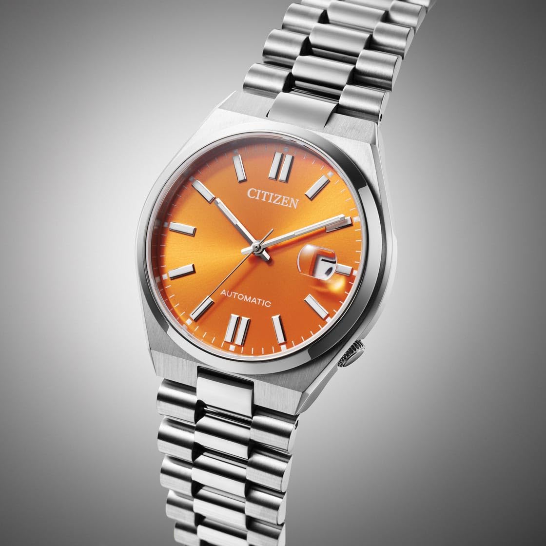 Citizen Inspección automática NJ0151-88Z, Naranja/Plata